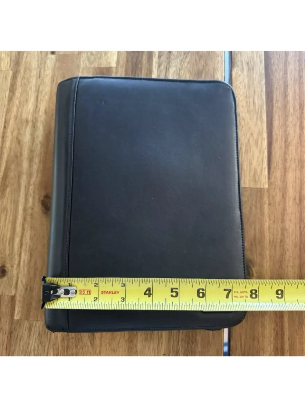 Franklin Covey Zip Around Full Grain Leather 7 Ring Binder Planner 2” Rings READ